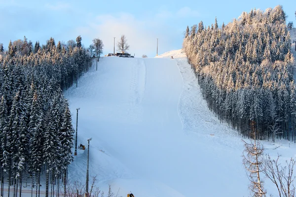 Skiing slide — Stock Photo, Image