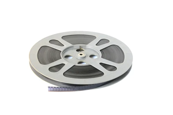 Vintage film movie reel on white Background Royalty Free Stock Photos