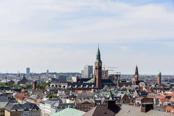 Copenaghen vista panoramica Immagini Stock Royalty Free