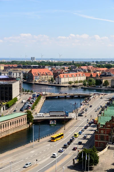 Copenaghen vista panoramica Immagine Stock