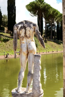 Antik kalıntıları Villa Adriana, Tivoli, İtalya