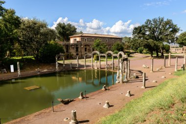 Antik kalıntıları Villa Adriana, Tivoli, İtalya