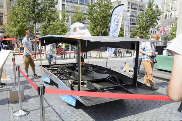 Solar powered car Antwerp — Stock Photo, Image