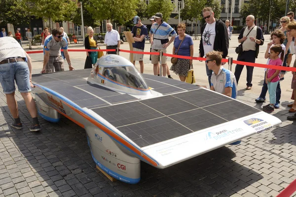 Solar powered carro Antuérpia — Fotografia de Stock