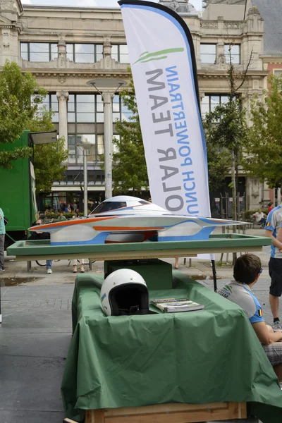 Solar powered car Antwerp — Stock Photo, Image