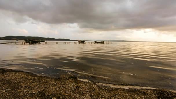 Dämmerung der Lagune — Stockvideo