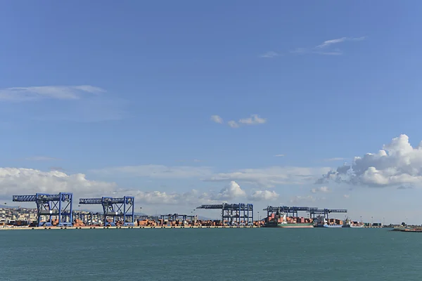 Puerto comercial contenedor — Foto de Stock