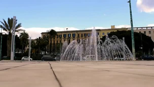 卡利亚里喷泉 — 图库视频影像