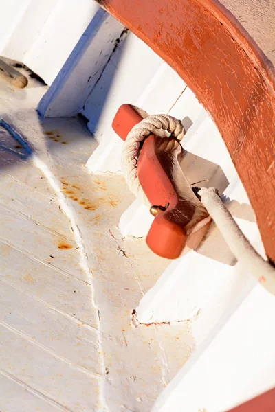 Detail of boat anchored — Stock Photo, Image