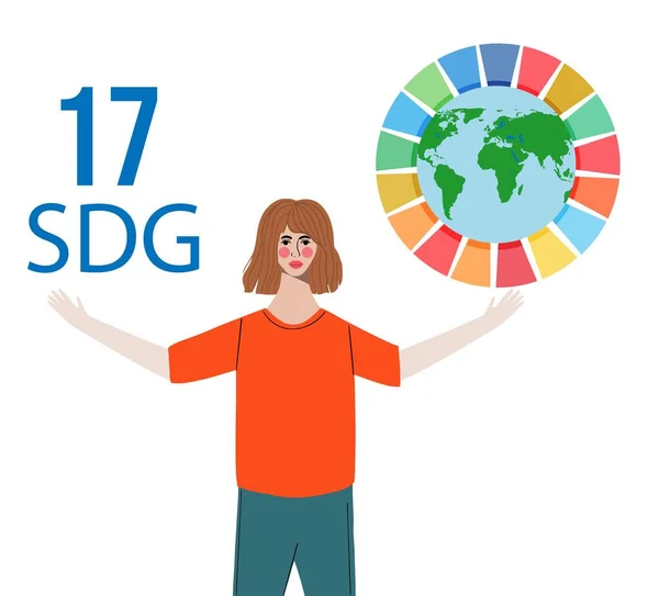 Sustainable Development Goals - the United Nations (dalam bahasa Inggris). SDG. Ikon SDG menyelamatkan konsep dunia. Tanggung jawab sosial perusahaan. Ikon berwarna. Elemen desain UX UI. - Stok Vektor