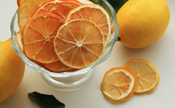 dried lemons to decorate desserts and add to tea