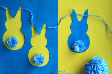 Paskalya tavşanı yapmak için adım adım talimatlar