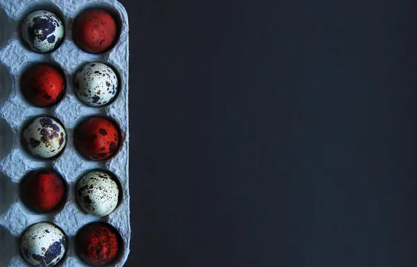 Malowane Przepiórki Jaj Wielkanoc — Zdjęcie stockowe