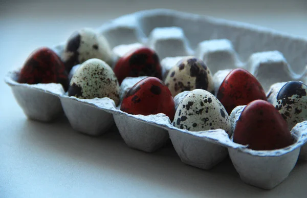 Malowane Przepiórki Jaj Wielkanoc — Zdjęcie stockowe