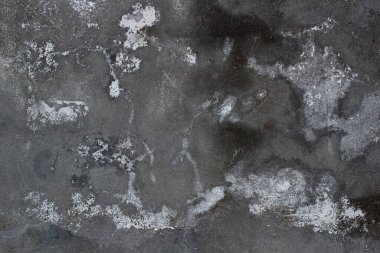 Gri arkaplan çatlaklarla ve içeriklerle yaşlandırıldı