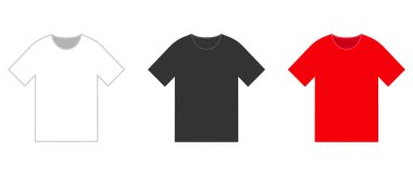 Farklı renklerde tişörtler..