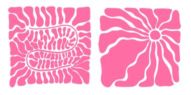 Soyut güneş ışığı arka planı dalgalı güneş ışınları dairesel geometri ve 70 'lerin acayip tasarımı. Sarı ve turuncu eğimli doku, harika güneş ışığı patlaması ve yaz şablonu. Vektör illüstrasyonu