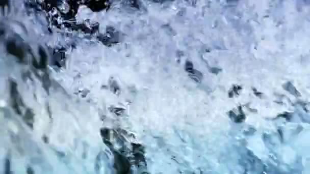 Power of Nature - Magnificent Waterfall in Closeup in a Beautiful Nature — Stock Video