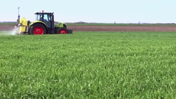 Pflanzenschutzmittel versprühen — Stockvideo