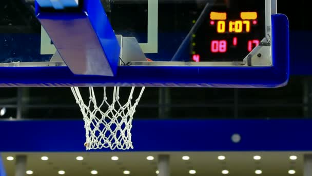 Partita di basket di grande importanza — Video Stock