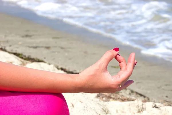 Йога упражнения для ума и тела — стоковое фото