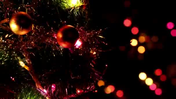 Noel ve yeni yıl dekorasyon — Stok video
