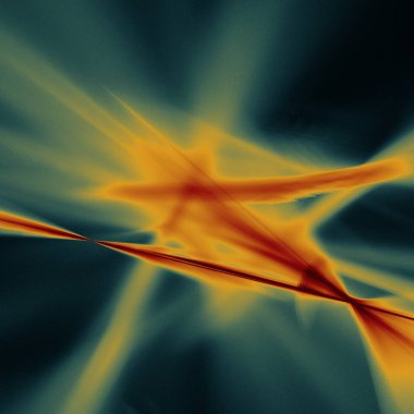 Şekil ve Çizgilerin Soyut Renkli Fişekleri