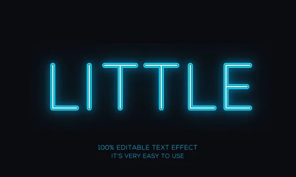 Neon Licht Editierbare Stilvolle Text Effekt Realistische Blut Text Effekt — Stockvektor