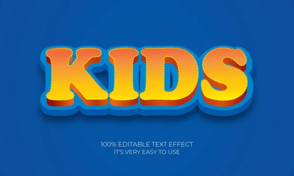 Kinder Stil Editierbare Stilvolle Text Effekt Realistische Blut Text Effekt — Stockvektor