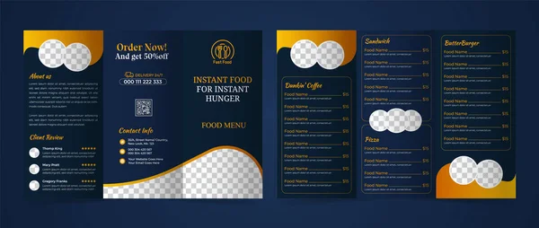 Üç katlı yemek broşürü, restoran menüsü üç katlı broşür, yemek menüsü şürü.