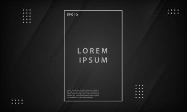 Siyah soyut geometrik arkaplan. Modern vektör tasarım şablonu.