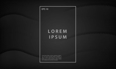 Siyah soyut geometrik arkaplan. Modern vektör tasarım şablonu.