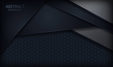 Koyu mavi arka plan ve gümüş çizgiler. Altıgen desenli doku.