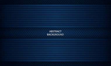 Geometrik desenli soyut koyu mavi arkaplan. Modern vektör tasarım şablonu.