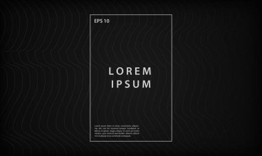 Soyut siyah asgari geometrik çizgi arkaplanı. Modern vektör tasarım şablonu.