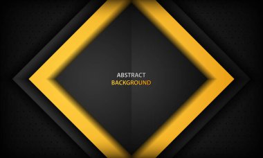 Siyah ve turuncu şirket geçmişi. Koyu metal desenli doku. Vektör illüstrasyonu.