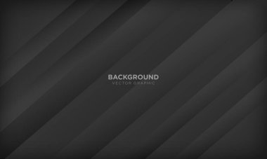 Modern geometrik siyah soyut arkaplan. Vektör illüstrasyonu.