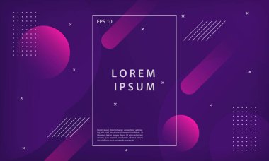 Soyut renk eğimli geometrik şekiller arka plan. Modern vektör tasarım şablonu.