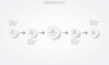 Bilgi elementleri. İş konsepti zaman çizelgesi. Modern bilgi şablonu. İş akışı düzeni, diyagram, pankart, web tasarımı, sunum için kullanılabilir. Vektör illüstrasyonu