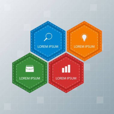 Bilgi elementleri. İş konsepti zaman çizelgesi. Modern bilgi şablonu. İş akışı düzeni, diyagram, pankart, web tasarımı, sunum için kullanılabilir. Vektör illüstrasyonu.