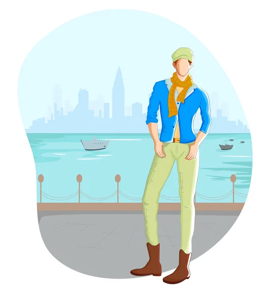 Fashionable urban man — Stock Vector