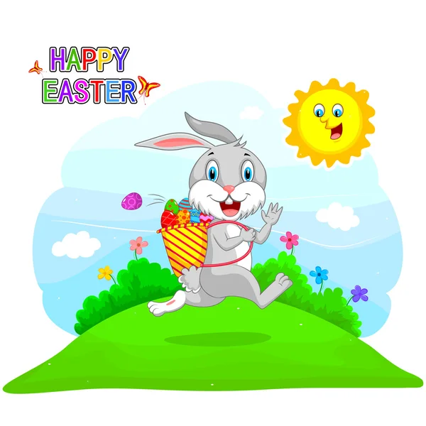 Boldog húsvéti ünnep ünnepe háttér — Stock Vector