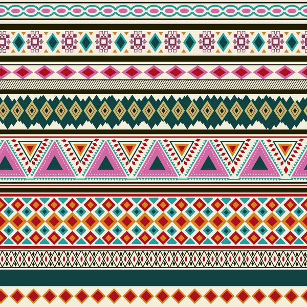 Colorat tribal geometric Aztec model fără sudură — Vector de stoc