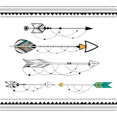 Ok kabile boho stili arka planı için