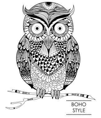 Kabile boho stil baykuş