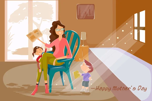 幸せな母の日バック グラウンド概念 — ストックベクタ
