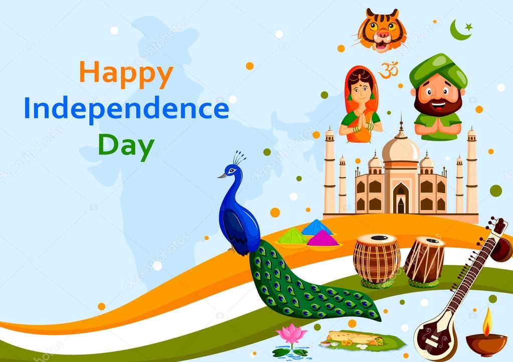 Happy Independence Day of India Stock Vector Image by ...