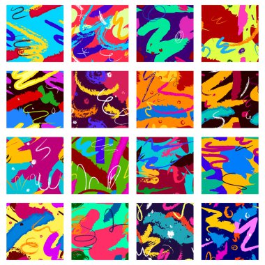 Renkli soyut Dikişsiz desen arka plan