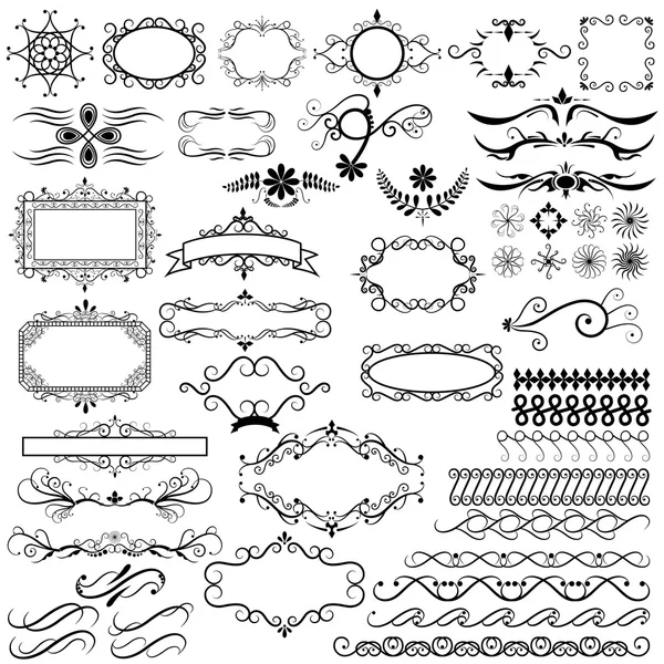 Elementos de design de caligrafia elegantes para projetar — Vetor de Stock