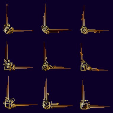 Altın antika Victoria dönemi sanat dekoratif dekoratif dekoratif bölücü tasarım çerçeveleri düğün davetiyesi için zarif afiş yaratıcı şablon tasarımı